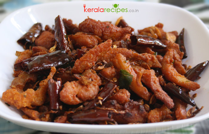 Dry Red Chilli Chicken Kerala Recipes